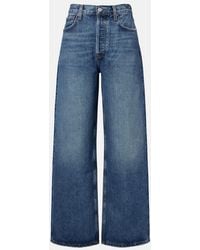 Agolde - Low Slung Baggy Mid-Rise Wide-Leg Jeans - Lyst