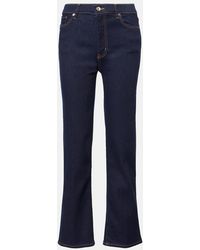 FRAME - Le Sleek High-Rise Straight Jeans - Lyst