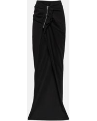 Rick Owens - Drkshdw Cotton Maxi Skirt - Lyst