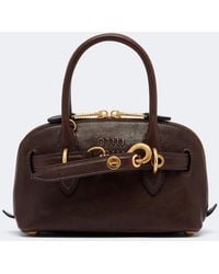 Miu Miu - Aventure Mini Leather Top-Handle Bag - Lyst