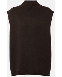 Lisa Yang - Tova Mockneck Cashmere Sweater Vest - Lyst