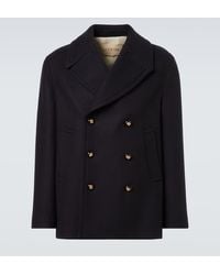 Valentino - Double-Breasted Virgin Wool Jacket - Lyst