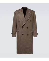 Thom Sweeney - Double-Breasted Wool Overcoat - Lyst