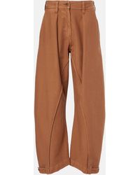 JW Anderson - Twisted Seam Cotton Wide-Leg Pants - Lyst