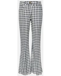 Etro - Pantalones Flared A Cuadros - Lyst