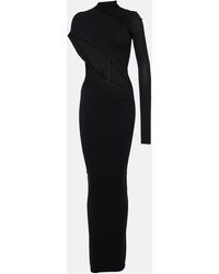 LAQUAN SMITH - Asymmetric Cutout Jersey Gown - Lyst