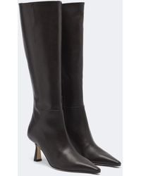 Aeyde - Vina Leather Knee-High Boots - Lyst