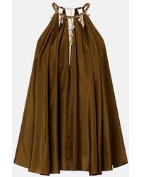 Zimmermann - Mahon Embellished Silk Top - Lyst