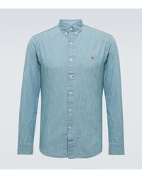 Polo Ralph Lauren Hemd aus Chambray - Blau
