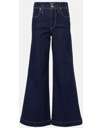 FRAME - High-Rise Jeans The Seamed Wide - Lyst
