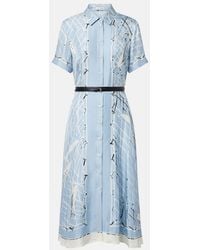 Altuzarra - Kiera Printed Silk Shirt Dress - Lyst