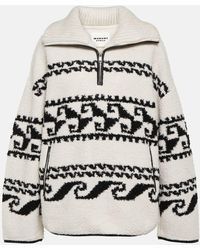 Isabel Marant - Marner Printed Fleece Sweater - Lyst