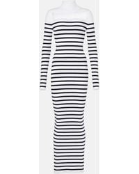 Jean Paul Gaultier - 'The Knit Marinière' Maxi Dress - Lyst