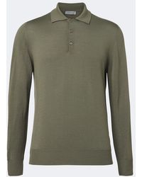 Canali - Virgin Wool Polo Sweater - Lyst