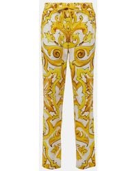 Dolce & Gabbana - Printed Casual Trousers - Lyst