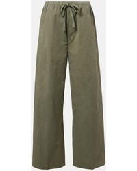 Citizens of Humanity - Aurora Cotton And Linen Wide-Leg Pants - Lyst