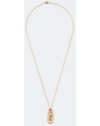 Saint Laurent - Cassandre Pendant Necklace - Lyst