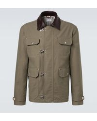 Brunello Cucinelli - Cotton-Blend Gabardine Field Jacket - Lyst