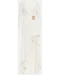 Elie Saab Draped Gown - White