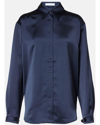 Proenza Schouler - Label Hemd Raven Aus Satin - Lyst