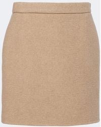 Max Mara - Mini-Jupe En Poil De Chameau Et Mohair - Lyst