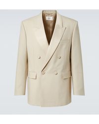 Saint Laurent - Wool Tuxedo Blazer With Satin Lapel - Lyst