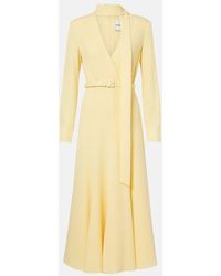 Roland Mouret - Belted Cady Midi Dress - Lyst