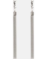 Saint Laurent - Loulou Chain Tassel Earrings - Lyst