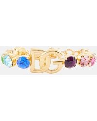 Dolce & Gabbana - Bracciale DG con cristalli - Lyst
