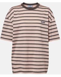Prada - T-Shirt Aus Baumwolle - Lyst