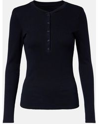 Nili Lotan - Jordan Cotton Henley Shirt - Lyst