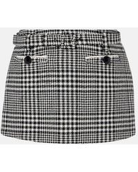 Self-Portrait - Belted Houndstooth Skort - Lyst