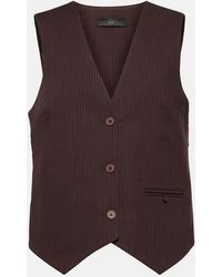 SIR. - Guillaume Pinstriped Vest - Lyst