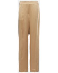 JOSEPH - Tawa Silk Satin Straight Pants - Lyst