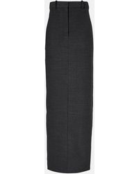 Acne Studios - High-Rise-Maxirock Aus Einem Wollgemisch - Lyst