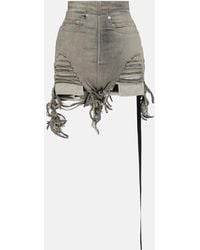 Rick Owens - Short Drkshdw A Taille Haute En Jean - Lyst