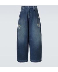 Simone Rocha - Distressed Wide-Leg Jeans - Lyst
