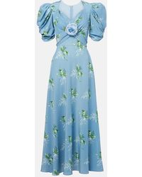 Rodarte - Floral Silk Cocktail Dress - Lyst