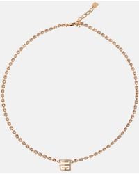 Givenchy - 4G Crystal-Embellished Necklace - Lyst