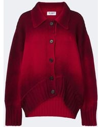 The Attico - Ombre Oversized Wool And Cashmere Cardigan - Lyst