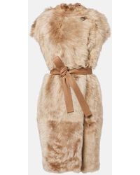 Yves Salomon - Reversible Shearling Wrap Jacket - Lyst