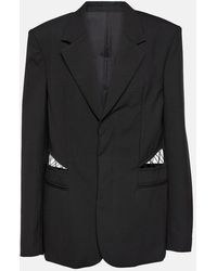 Dion Lee - Blazer De Lana Con Aberturas - Lyst