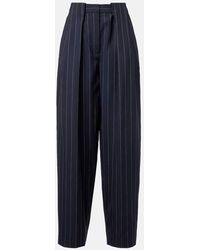 Stella McCartney - Pantalones Tapered De Lana Con Raya Diplomatica - Lyst