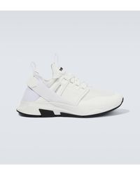 Tom Ford - Lace-Up Sneakers With Logo Patch - Lyst