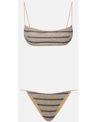 Oséree - Lumiere Striped Bikini - Lyst