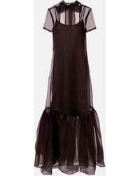 STAUD - Calluna Organza Maxi Dress - Lyst