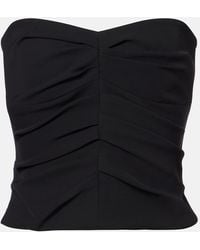 The Sei - Ruched Crepe Tube Top - Lyst