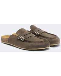 JW Anderson - Stitch Suede Mules - Lyst