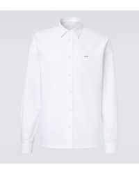Prada - Hemd Aus Baumwollpopeline - Lyst
