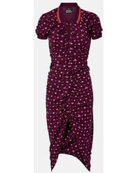 Vivienne Westwood - Pulling Cotton Midi Dress - Lyst